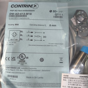 Sensor de Proximidad Inductivo Contrimex DW-AD-613-M18 M18, Distancia de Operación de 8 mm, PNP, Sin Indicador, para Aplicaciones NFPA 79 - Product Image 2