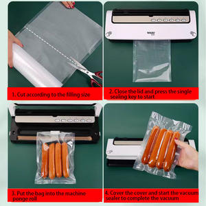 Sous vide מרקם ואקום איטום מזון תבואה לחמניות שקיות פלסטיק מותאם אישית אריזה 22 x30 - Product Image 4