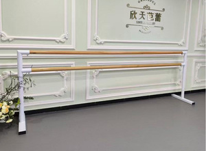 Ba Lê barre thanh đôi 8 ft dài màu đen treo tường cố định Chiều cao Ballet barre hệ thống Studio Ballet bar, Dance bar để bán - Product Image 6