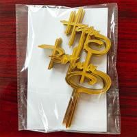 Heißer Verkauf 10 teile/beutel Acryl alles Gute zum Geburtstag Kuchen Topper Cupcake Topper Abschluss feier Geburtstags feier Kuchen Dekorationen Lieferungen