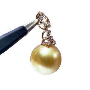 Colgante de Plata S925 con Cuentas Redondas Planas de 9-13 mm, Accesorio Simple para Collares DIY, para Colgantes y Dijes de Perlas 30965 - Product Image 4