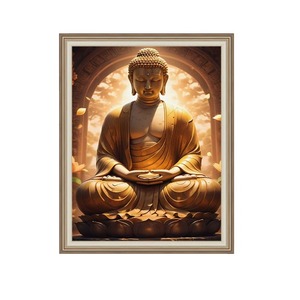 2025 nuevo Buda guardián Dios estatua <span class=keywords><strong>de</strong></span> Buda hecho a mano DIY punto <span class=keywords><strong>de</strong></span> cruz pintura <span class=keywords><strong>de</strong></span> diamante - Product Image 6