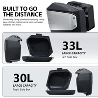 Sacoche latérale rigide PP 33L+30L avec antivol pour moto Honda NT1100 – Vente directe usine pour rénovation/amélioration
