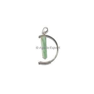 Colgantes de jaula de lápiz de Aventurina verde - Product Image 1