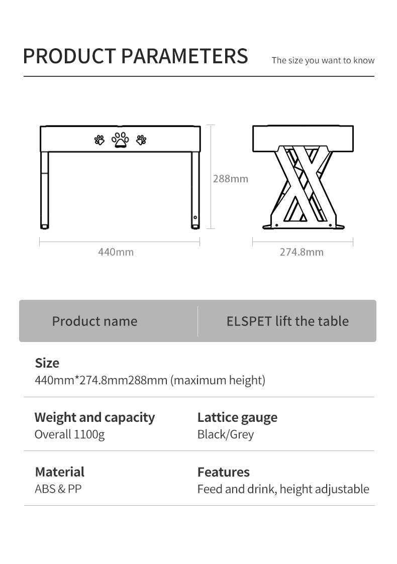 Pet lift table