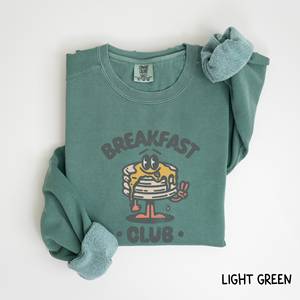 Sudadera Oversize Retro Gráfica Estética Bohemio Vintage Comfort Colors para Club de Desayuno OEM ODM Grunge Hippie - Product Image 3