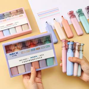 École Bureau Papeterie En Gros Grande Taille 6 Pcs Ensemble Journal École Marqueur Stylo Macaron <span class=keywords><strong>Rose</strong></span> <span class=keywords><strong>Pastel</strong></span> <span class=keywords><strong>Surligneur</strong></span> - Product Image 2