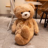 Vente flash Cadeau de la Saint-Valentin Ours en peluche géant Jouet en peluche Panda Animal en peluche avec ruban Grand ours câlin en peluche