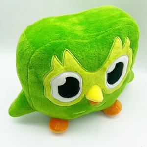 Peluche Hibou Vert en Gros, Coussin en Peluche, Jouet Kawaii Hibou Duolingo - Product Image 4
