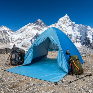 Carpa de Playa Automática Anti UV de Fibra de Vidrio para Cuatro Estaciones, de Lona, con un Dormitorio, Plegable, de Apertura Rápida, para Acampar - Product Image 4
