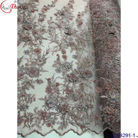 Dentelle de luxe classique et tendance en polyester/coton extensible à grandes fleurs 3D pour vêtements, robes de mariée, robes de soirée, jupes et matelas