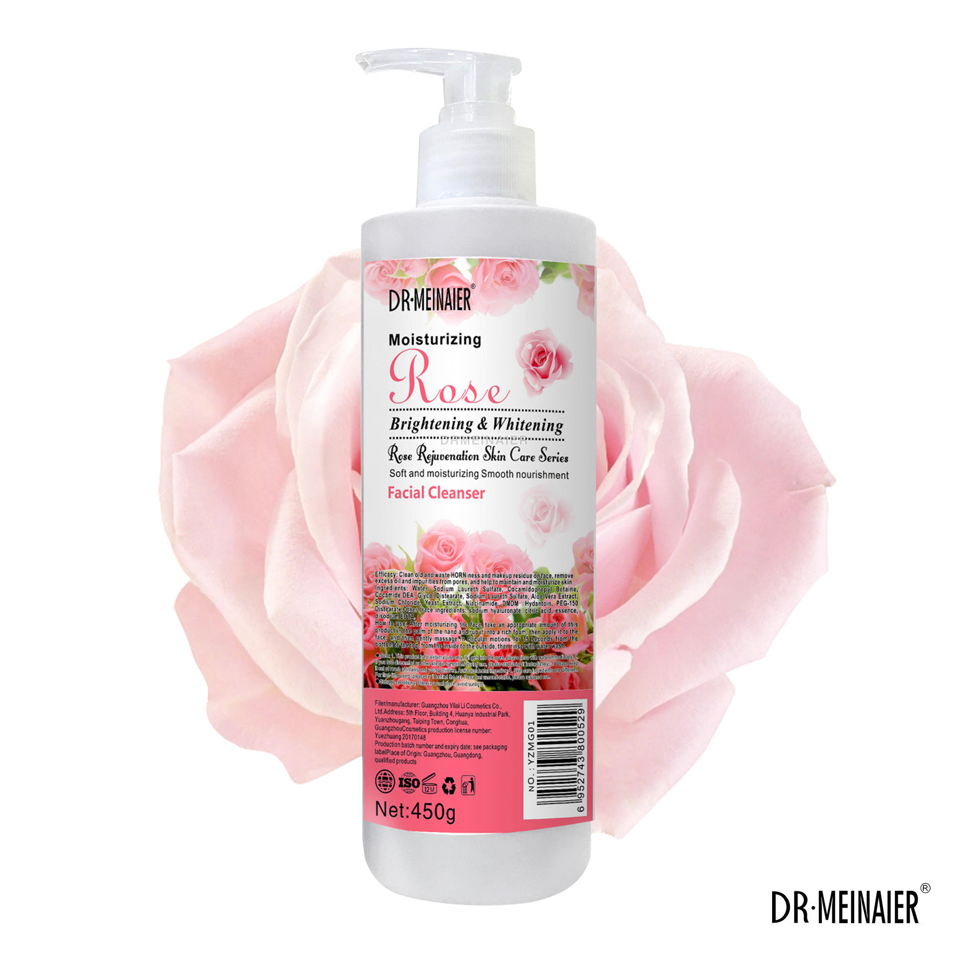 Detergente viso sbiancante rosa