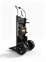 Chariot de transport électrique pour déménagement, adapté aux escaliers, robuste et résistant aux obstacles