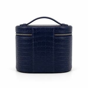 Bolsa de Maquillaje de Piel Sintética con Estampado de Cocodrilo <span class=keywords><strong>Azul</strong></span> <span class=keywords><strong>Marino</strong></span> de Primera Calidad, Neceser Organizador, Idea de Regalo de Navidad para Mujer - Product Image 5