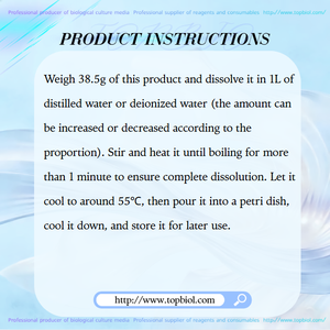 Agar Violet Red Bile Glucose, <span class=keywords><strong>sin</strong></span> <span class=keywords><strong>lactosa</strong></span>. Utilizado para la aislación y conteo de bacterias entericas. - Product Image 4