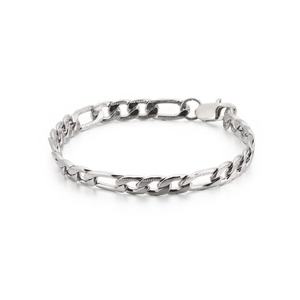 Nuevo Diseño, Venta al por Mayor, Personalizable, Antialérgico, Acero Inoxidable con Baño de Oro de 18K PVD de Alto Brillo, Pulsera de Cadena Figaro - Product Image 2