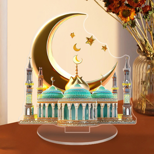 Decoración Temática de Ramadán DAMAI, Adornos Acrílicos para el Hogar con Diseño de Castillo Lunar, Adornos Decorativos para las Fiestas - Product Image 3