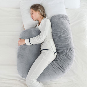 Oreiller de grossesse en forme de L pour femmes enceintes et dormeurs latéraux - Product Image 3
