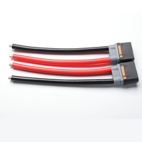 Cable de Batería de Silicona 4AWG con Conector QS10-S para RC, Macho y Hembra, Enchapado en Oro, Cableado para Vehículos Eléctricos