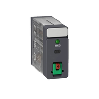 Relais de contrôle industriel miniature RXG haute puissance 5pin/8pin bouton-poussoir indicateur LED DC24V AC230V interrupteur scellé général