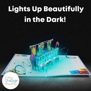 Tarjeta de feliz cumpleaños emergente 3D hecha a mano estilo de carta divertida creativa para celebración de aniversario tarjeta de regalo de fiesta hecha de papel - Product Image 5