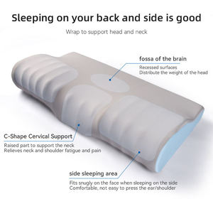 Oreiller cervical ergonomique en mousse à mémoire de forme pour dormir sur le dos et sur le côté - Product Image 3
