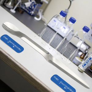 HAIJU Lab Paleta/Trulla patrón cuchara espátula-acero inoxidable, Pulido-doble extremo, cucharas cónicas en forma de paleta - Product Image 4