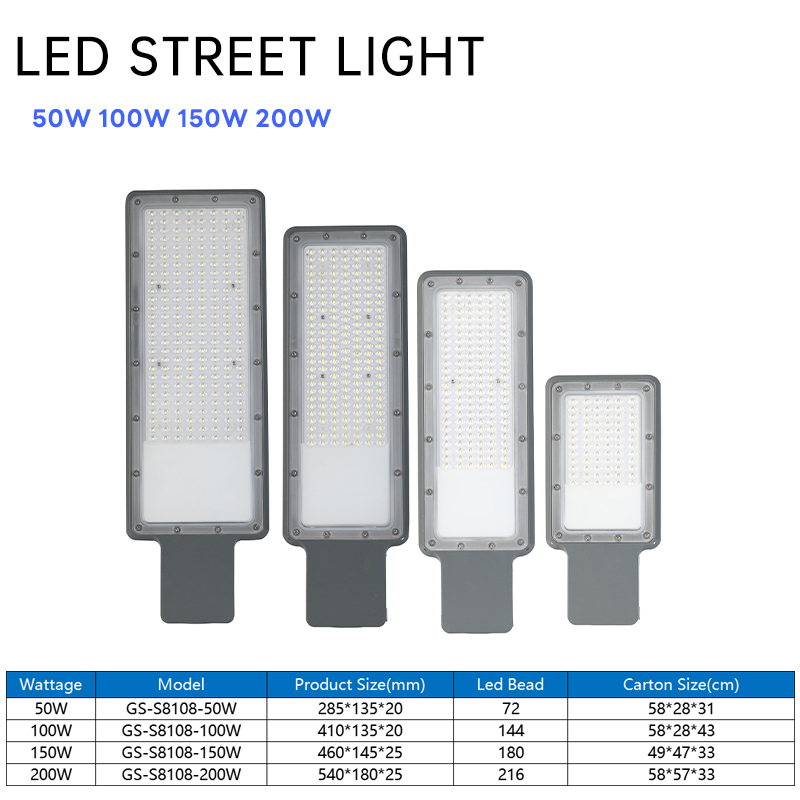 Outdoor Lighting LED Street Light 50W 100W 150W 200W IP65 Waterproof Aluminum AC Street Light Road · image 2