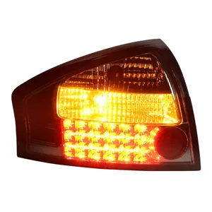 CARMATES Hot Selling Rücklicht baugruppe LED Rücklichter Bremslicht Blinker Schwarz-Stil Für Audi A6 2001 2002 2003 2004
