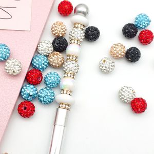 10mm tanah liat polimer Glitter One Glitter warna-warni longgar manik-manik perak jimat untuk Gelang Kalung Anting membuat perhiasan bahan - Product Image 3