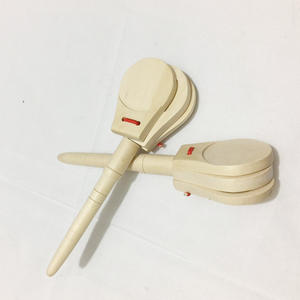 Instrument à percussion <span class=keywords><strong>Castagnettes</strong></span> en bois <span class=keywords><strong>espagnoles</strong></span> Clapets à main Maternelle Aides à l'éducation précoce Clapping Round Dance Planche en bois - Product Image 1
