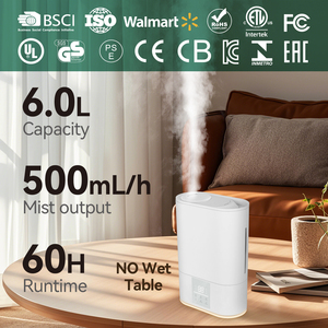 Diffuseur d'huiles essentielles 6L Humidificateur Top Fill LCD Écran tactile Veilleuse Mode veille pour salon - Product Image 2