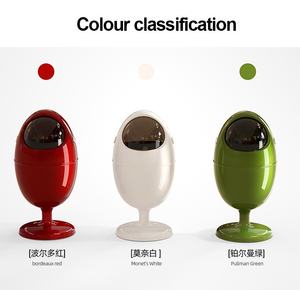 Italian Modern Luxury Oval Shaped Paper <b>Basket</b> <b>Large</b> Floor Standing Flip <b>Lid</b> Home Decor - Product Image 6