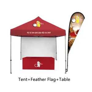 Impresión personalizada fácil plegable Pop Up Trade Show Tent Dual Top Commercial 10x20 Canopy Tent