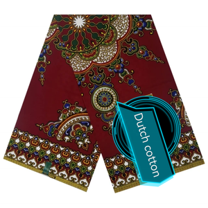 Nouveau Design Vente <span class=keywords><strong>en</strong></span> Gros Tissu Imprimé <span class=keywords><strong>Pagne</strong></span> <span class=keywords><strong>en</strong></span> Coton Ankara Hollandais <span class=keywords><strong>Wax</strong></span> Réel Double Face de Haute Qualité Kente Or - Product Image 4
