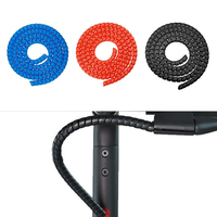 Superbsail - Organizador de Cables de Silicona de 1 m, Protector de Cables en Espiral, Tubo Protector para Patinetes Eléctricos XIAOMI M365 PRO