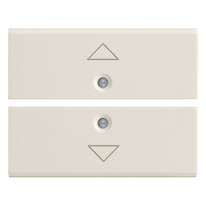 Two Half Keys 2M White Arrow Symbol Wall <b>Switches</b> 5 In Length 3.7 In Width 0.6 In Height - Product Image 1