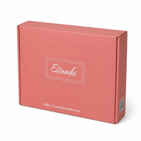 Coffret cadeau de parfum haut de gamme, simple, imprimé sur mesure, en matériaux recyclés rigides, avec fermeture magnétique, pliable, pour expédition aérienne