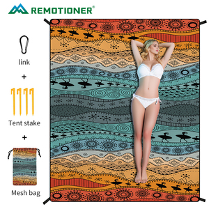 (Diseño Personalizado MOQ: 100PCS) Manta de Playa Extra Grande de Poliéster, Impermeable y Resistente a la Arena, Compacta, de Secado Rápido - Product Image 5
