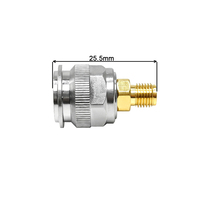 Adaptateur TNC Mâle vers SMA Femelle 7/16-28UNEF 1/4-36UNS, corps moleté à broches dorées, 14,7g, pour test RF, usage véhicule et industriel