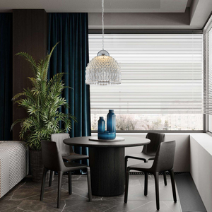 Mới hiện đại ánh sáng hiện đại bạc Mặt dây Đèn <span class=keywords><strong>Chrome</strong></span> Vòng LED pha lê thủy tinh biệt thự mặt dây chuyền hiện đại đèn ý đèn chùm - Product Image 3