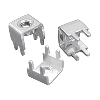 Connecteur de puissance OEM robuste M4 en acier/laiton étamé pour PCB, borne de soudure à pression, languette de soudage, matériel haute intensité