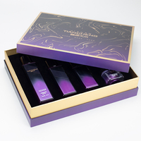 Caja de Regalo de Perfume de Lujo con Logotipo Personalizado, Caja Rígida Cosmética Reciclada con Impresión UV y Estampado Dorado, Laminación Mate