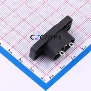 RT-C08-HO-BJ AC Power Connector Through hole Component (THT) Connector IEC 320-C8 1 2 Panel Mount - Product Image 2