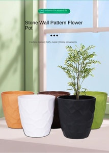 Vasi di plastica in ceramica di lusso stile <span class=keywords><strong>romanico</strong></span> per piante rotonde a pavimento alto per la vendita all'ingrosso di decorazioni per la casa vasi da fiori e fioriere - Product Image 4