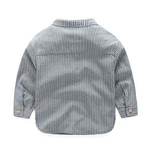 Tienda en Línea de Ropa Infantil China, Camisa de Algodón a Rayas de Manga Larga para Tailandia - Product Image 2