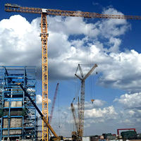 Grue à tour à plateforme plate Dahan DH338 7532 16 18 20 tonnes QTZ315 – Engin de construction à engrenages pour levage lourd