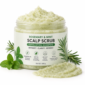 Tratamiento Capilar 2 en 1, Exfoliante y Champú con Aceite <span class=keywords><strong>de</strong></span> Menta y Romero para Limpiar en Profundidad y Eliminar la Acumulación - Product Image 1