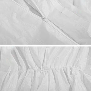 CE 인증 방수 방화 방지 정전기 방지 산업용 일회용 SMS 1 회 사용 안전 전체 후드 부트 레벨 C - Product Image 3