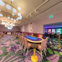 Tapis de luxe personnalisé à motifs pour boîte de nuit, en nylon teint en masse durable, antidérapant et résistant aux taches, idéal pour casino, bar, hôtel et salle de poker
